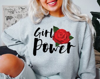 Mädchen Power Sweatshirt, Feministisches Sweatshirt, Girl Power Sweatshirt, Feminismus Sweatshirt, Gleichheit Sweatshirt, Aktivist Shirt, Weihnachtsgeschenk