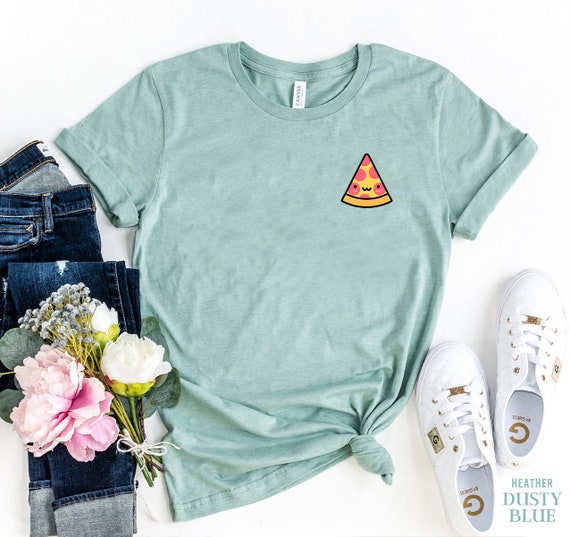 Pizza T-Shirt, Pizza Slice Tee, Pocket Tee, Junk Food T-shirt, Tumblr Shirts, Summer Tee, pizza lover Shirt, Party Shirt, Cute gift for her