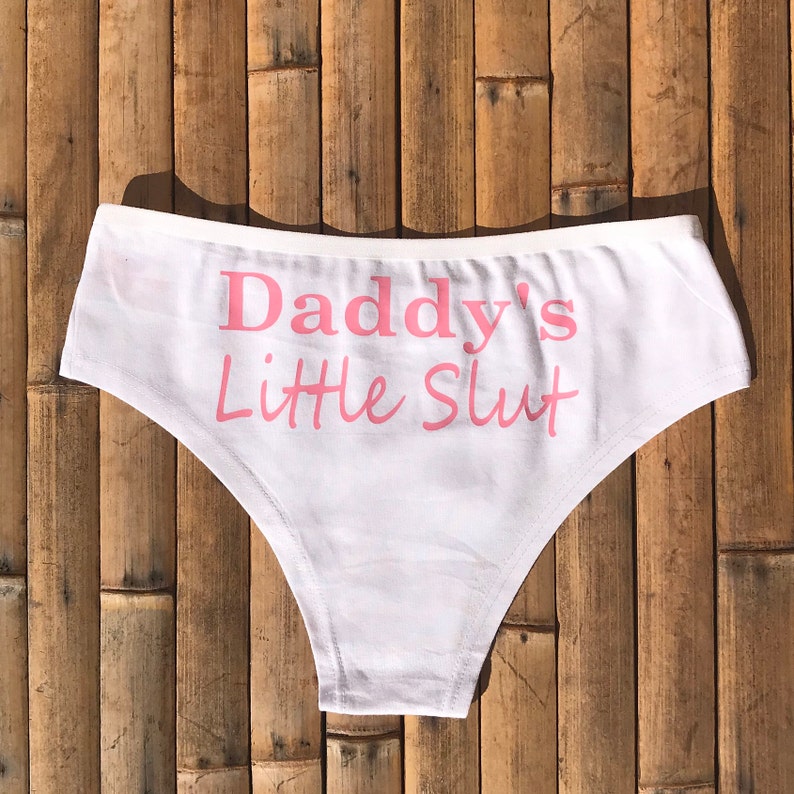 Personalized Lingerie Daddys Little Slut Panties Etsy