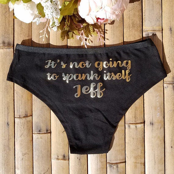 Personalized Lingerie Personalized It's Not Going to Spank | Etsy