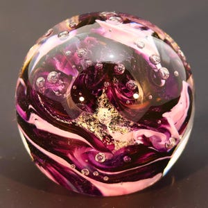 Lilac Gardens - RD / Handblown Glass Paperweights