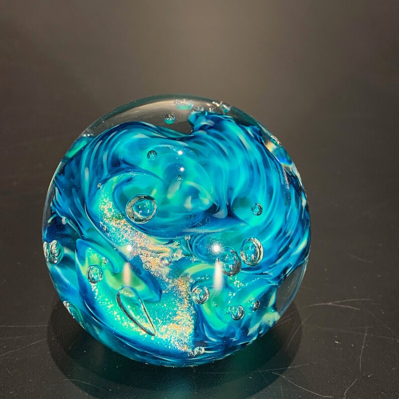 Handblown Glass Paperweights Etsy