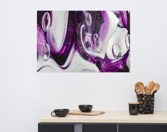Reddish Purple Mist Photo Paper Art Print