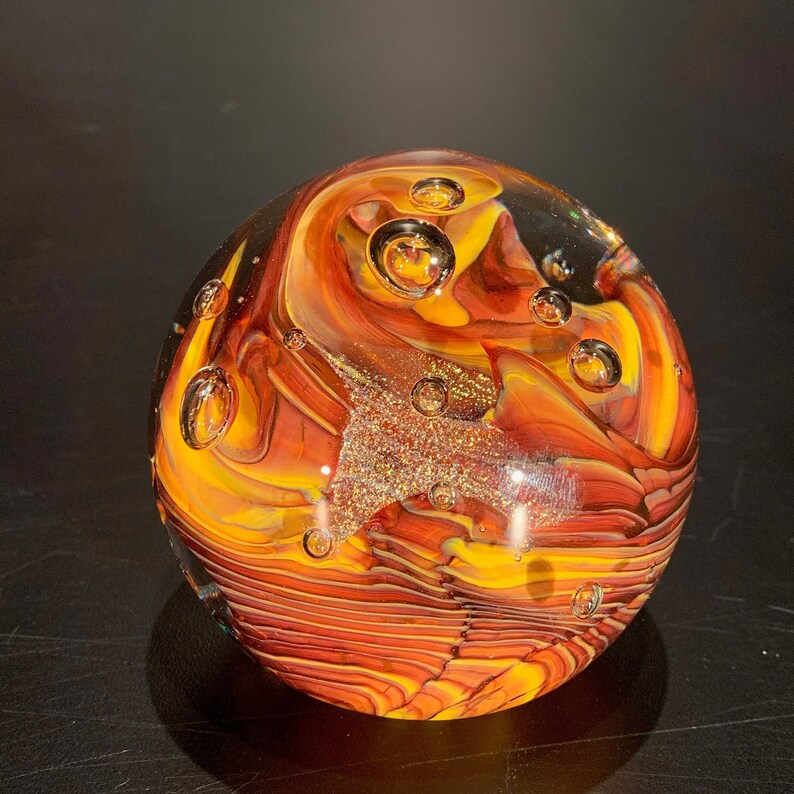 Handblown Glass Paperweights Etsy