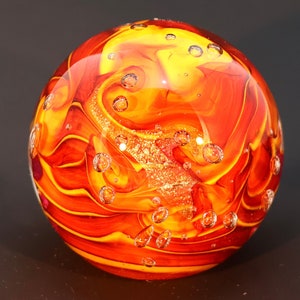Fireside-RD / Handblown Glass Paperweights