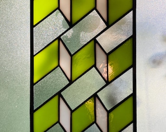 Stained glass window, Eindhoven &quot;the vibe&quot; 3D green