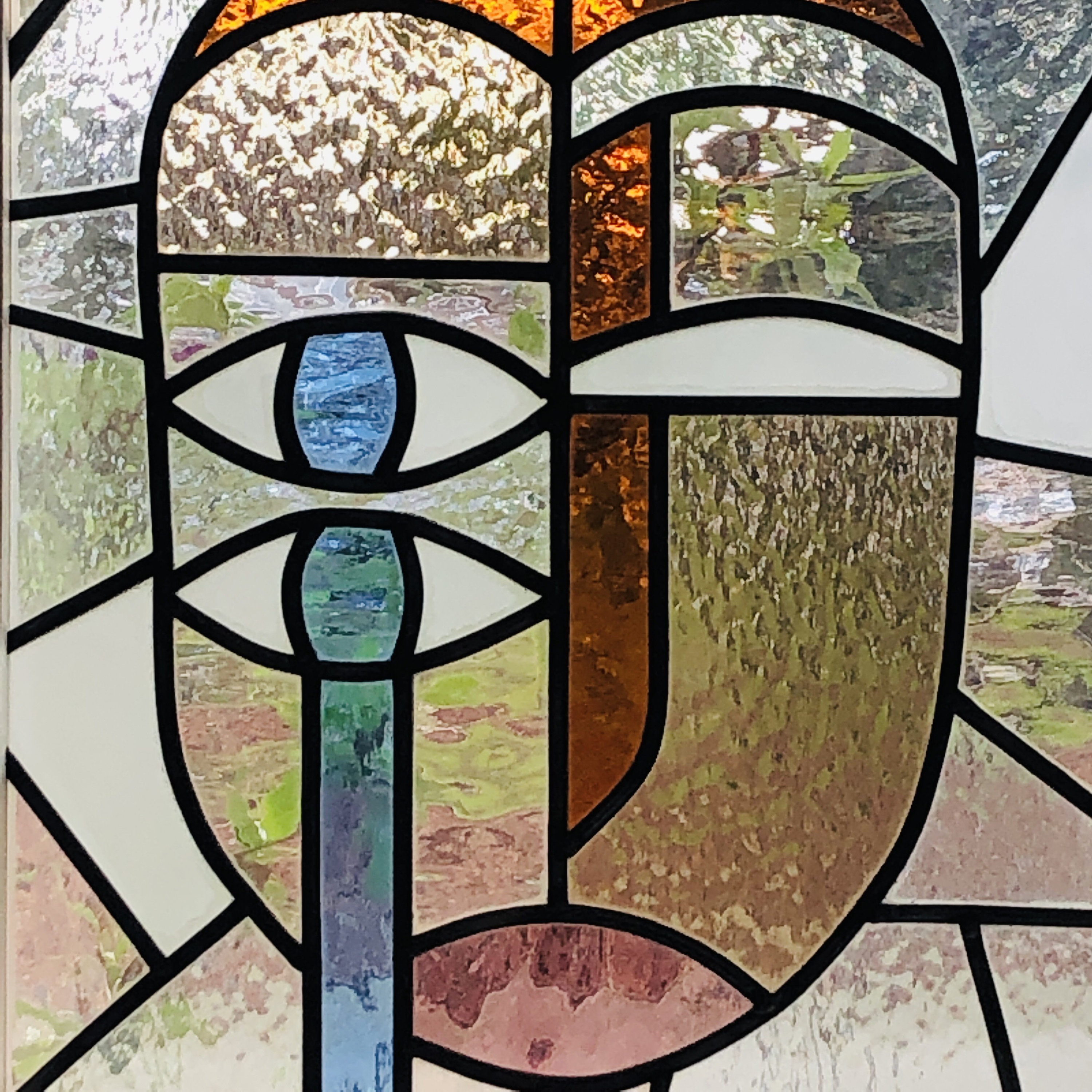 Stained Glass, Face, Modern Art - Etsy