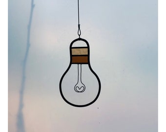 lightbulb, stained glass, transparent