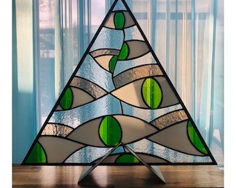 stained glass window, triangle, eyes, on order!