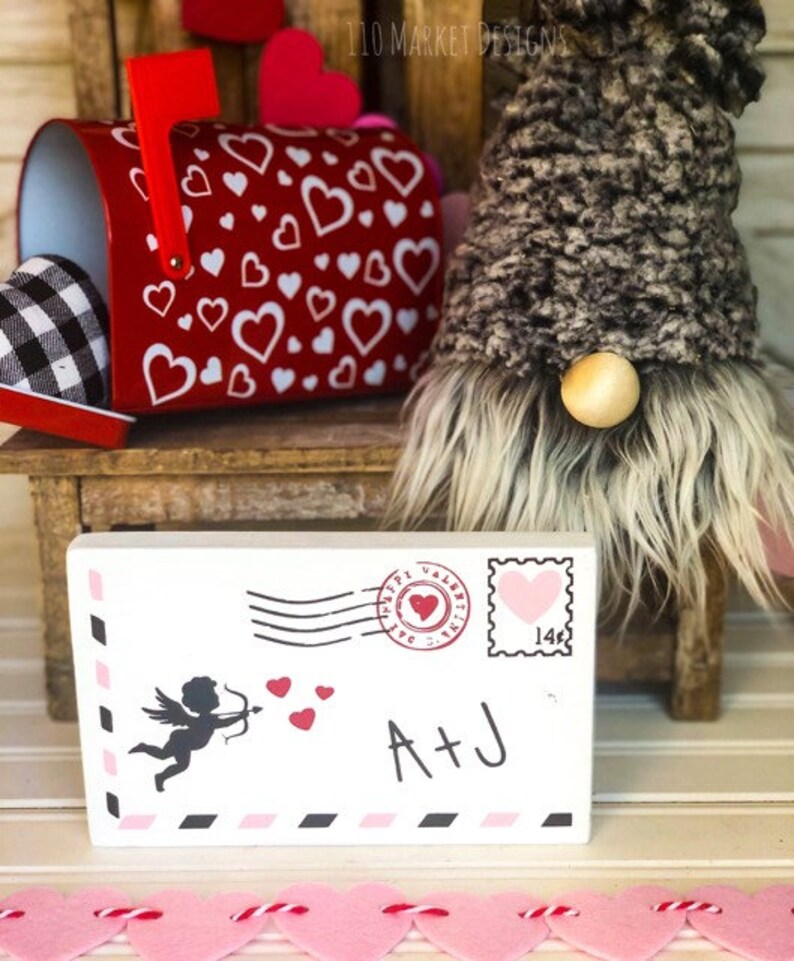 Cupid's Love Letter Wooden Love Letter Valentine's | Etsy