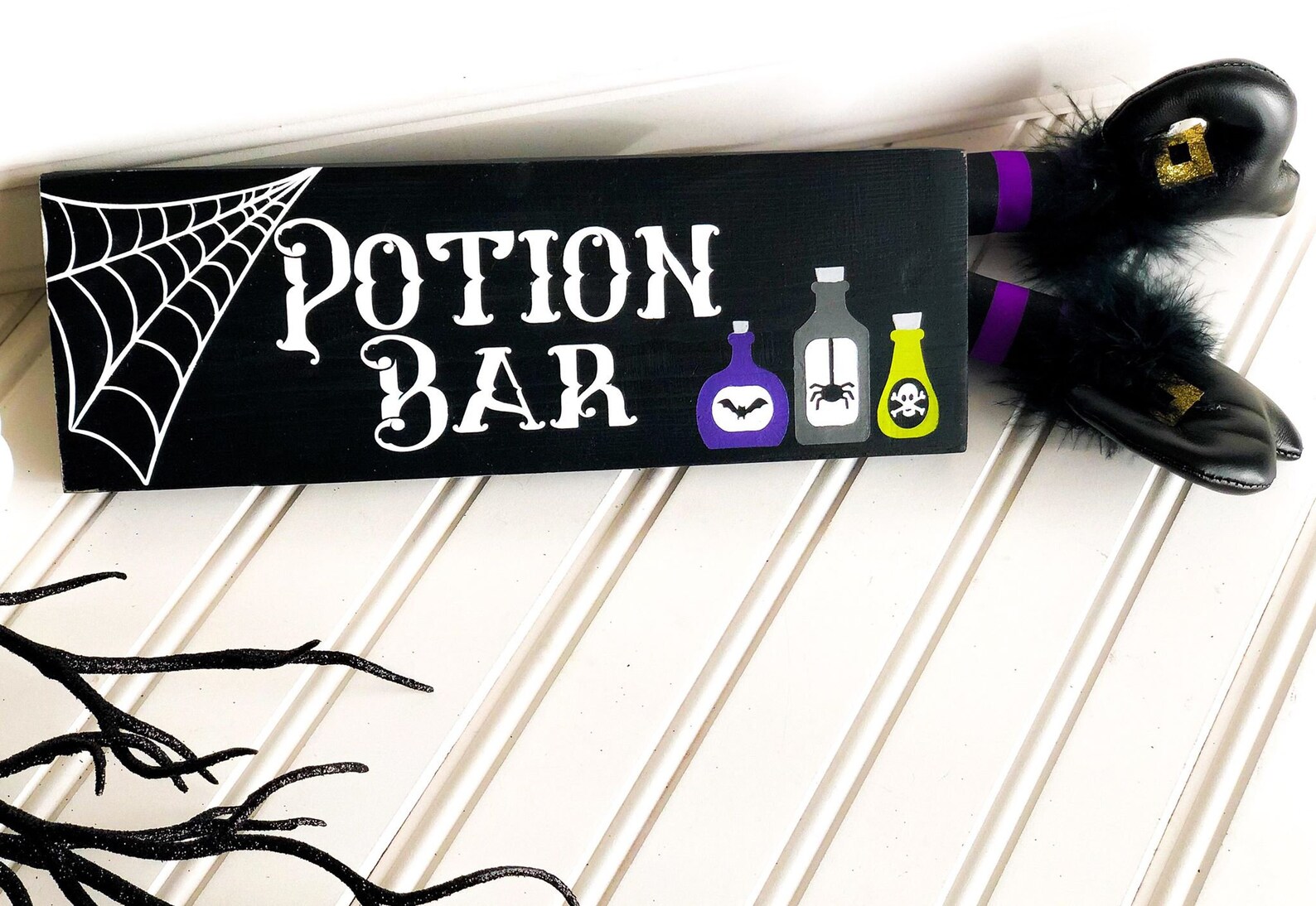 Potion Bar Halloween Decor Shelf Sitter Street Sign - Etsy