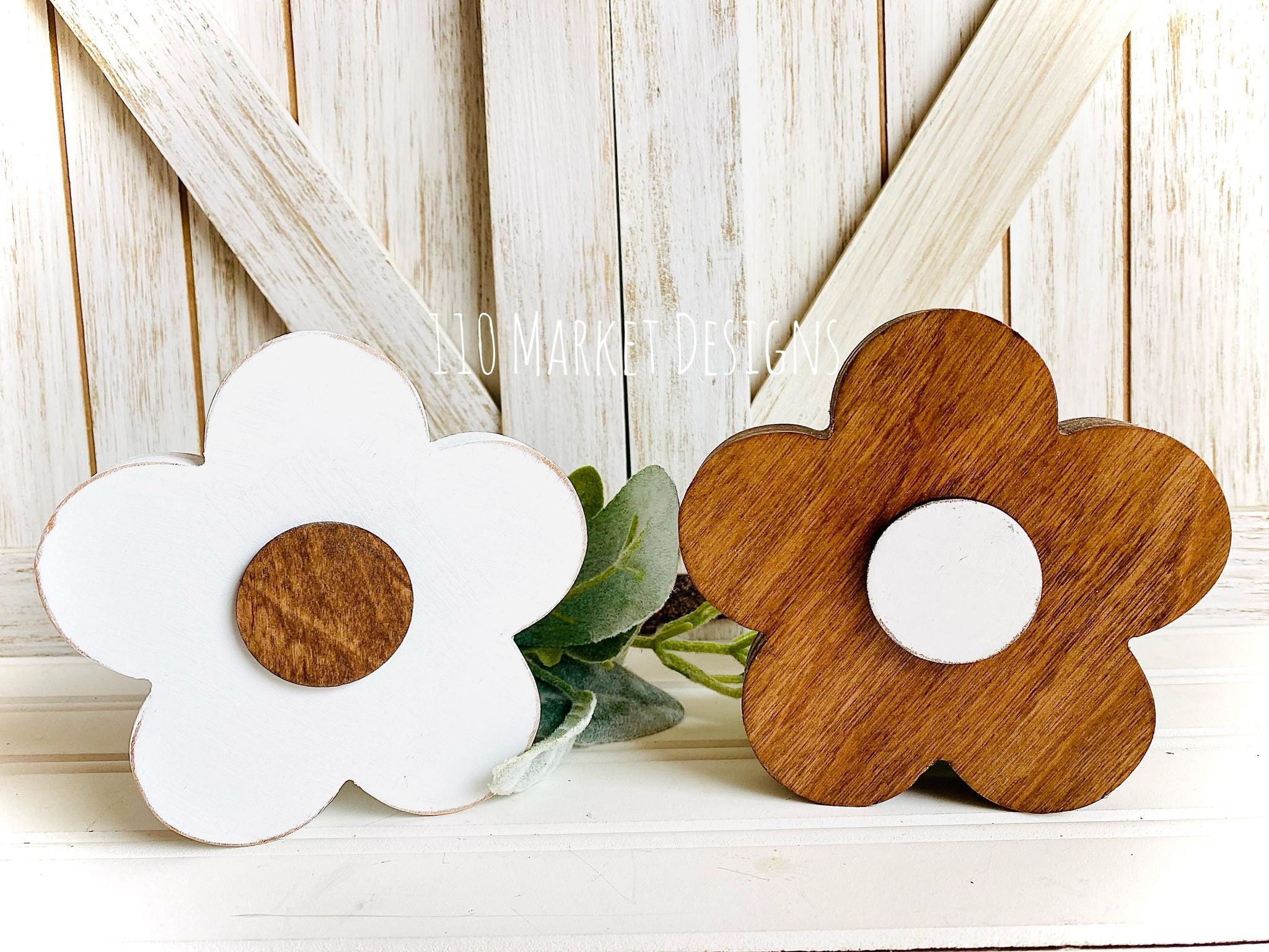 Wooden Flower Wooden Daisy Daises Spring Summer Etsy
