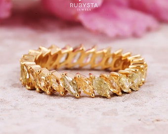 Fancy marquise diamond ring fancy diamond wedding ring aesthetic ring cheap wedding ring fine jewelry pinky ring - Rubysta
