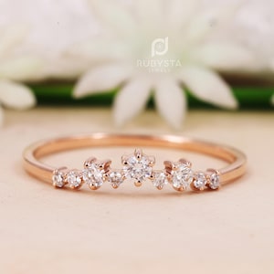 Bague en diamant rond | bague de fiançailles | bague diamant brillant | bague en diamant naturel