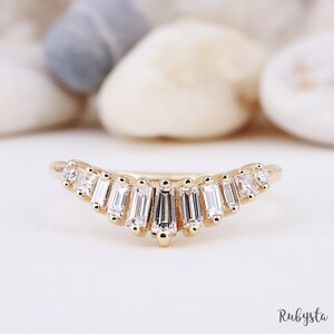 Engagement Ring | Baguette Diamond Ring | Baguette Ring | Baguette engagement ring | Diamond Stacking Ring | Diamond baguette ring