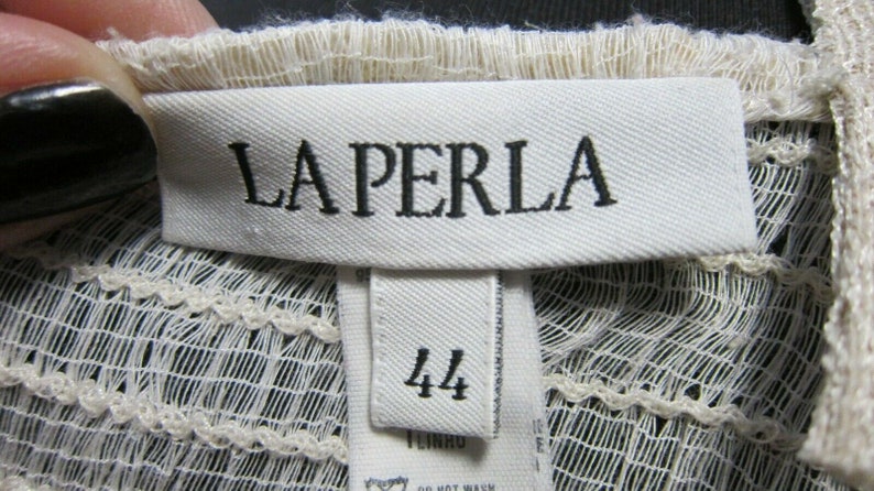 LA PERLA Vintage Bra Corset Bustier lace size 44 Beige made in Italy