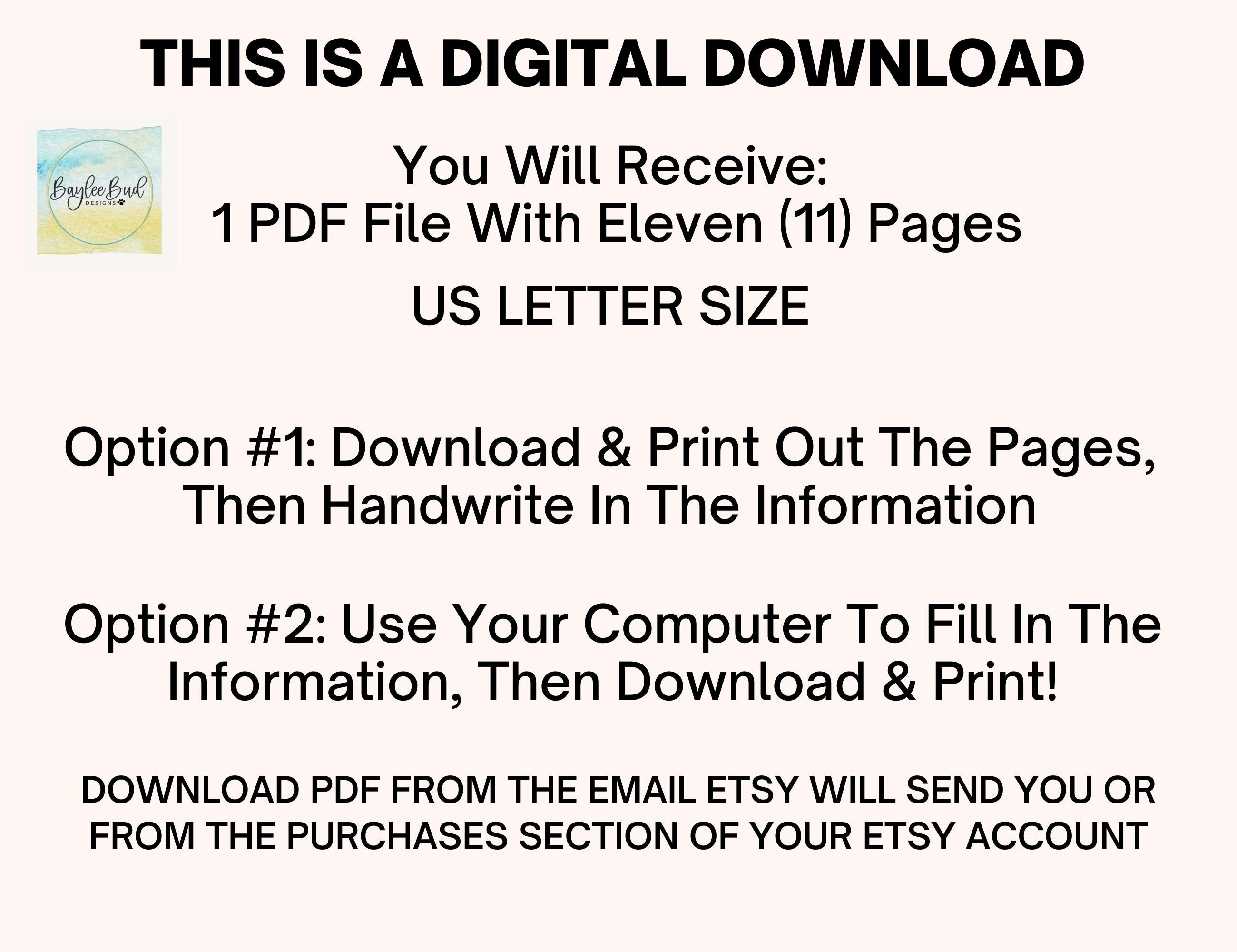 Fillable Camping Meal Planner, Fillable RV Meal Plan, Printable Meal ...