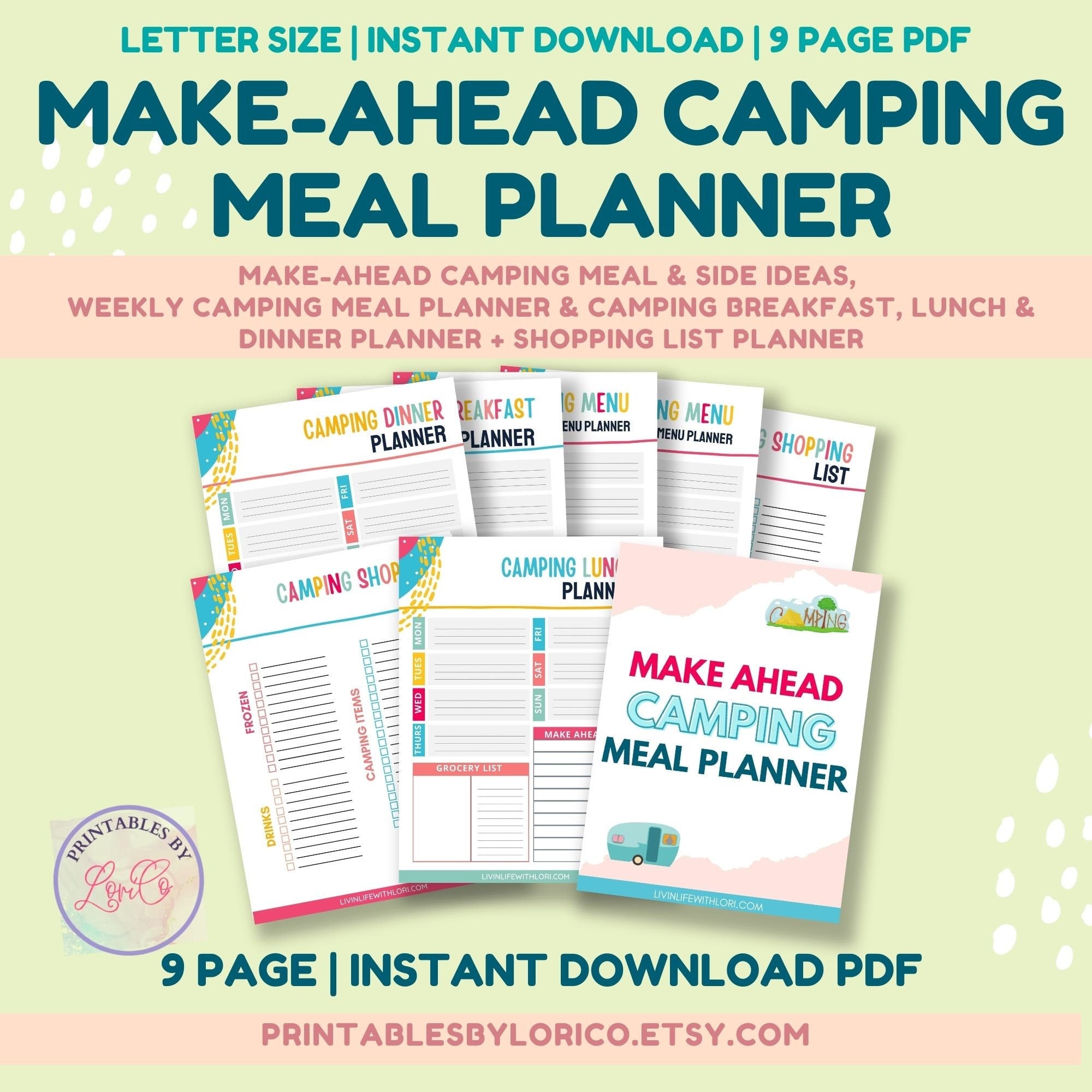 Camping Meal Planner Template