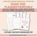 Ultimate Road Trip Planner, Printable Road Trip Planner Bundle, Family Vacation Planner, Travel ...