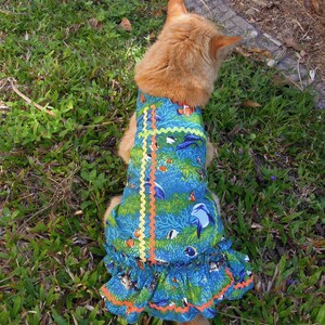 Pet clothing for cats and small dogs: Barrier reef circuit