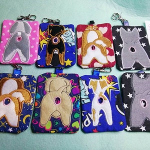Dog bottom poo bag holder embroidery design file in the hoop  7 dog breeds set two
