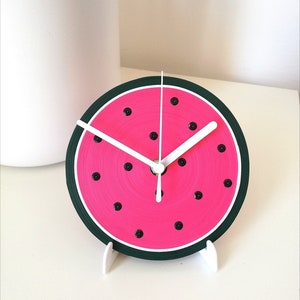 Orologio da Tavolo, Orologio Anguria, Orologio in Carta, Orologio per Scrivania, Decorazione da Tavolo Anguria, Orologio da Tavolo Frutta