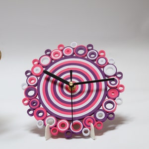 Orologio da Tavolo, Orologio di Carta, Accessori Scrivania, Orologio da Tavolo Inusuale. Orologio Moderno