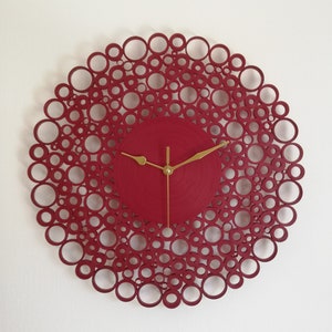 Relógio de parede, relógio de papel, decoração artesanal, arte funcional, relógio de parede artesanal, arte em papel