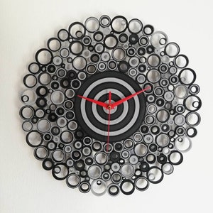 Orologio da parete unico, Orologio di carta, Regalo Anniversario, Orologio moderno, Arredo Casa, Arredo Ufficio, Regalo Inaugurazione Casa