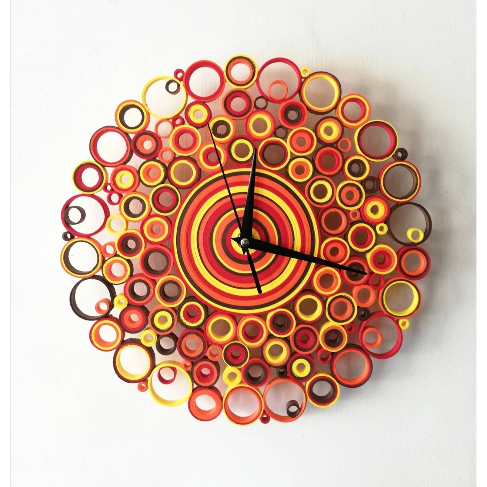 Wall Clock Paper Clock Unique Wall Clock Kitchen Decor Etsy UK