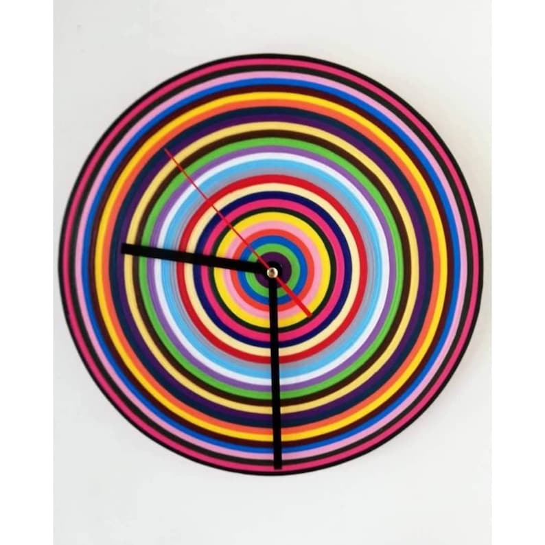 Wall Clock, Colorful Clock, Paper Clock, Unique Wall Clock, Wall ...