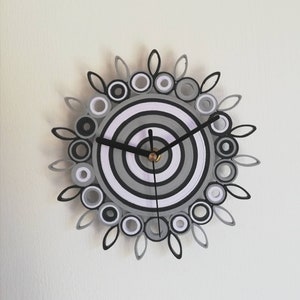 Piccolo orologio da parete, Orologio di Carta, Anniversario Matrimonio, Regalo Personalizzato, Regalo Mamma