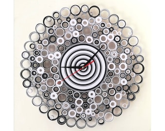 Unique Wall Clocks, Large wall clock, Paper Clock, Bedroom Decor, Modern Wall Clock, Gift for Home Decor,  Home Decor