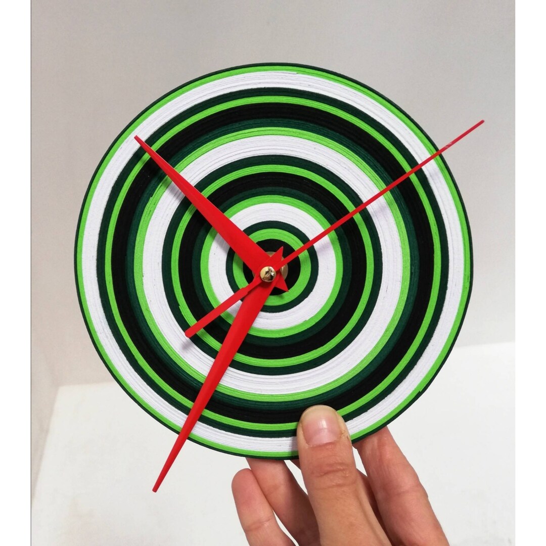 Wall Clock, Small Wall Clock, Paper Clock, Christmas Gift, Minimal