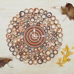 Orologio da Parete in Carta, Orologio Silenzioso Moderno, Decorazione da Parete, Orologio Design unico, Regalo Anniversario o Inaugurazione