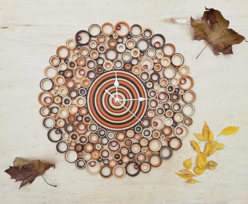 Paper Wall Clock Unique Wall Decor Unusual Wall Clocks Etsy