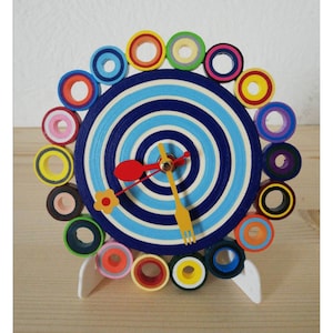 Orologio da Tavolo, Orologio di Carta, Orologio Cucina, Decorazione Tavolo, Oggetti in Carta