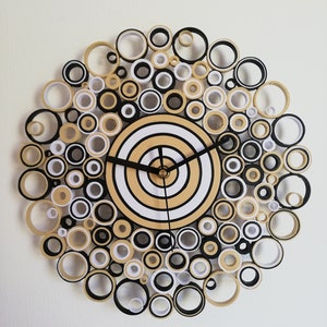 Orologio da parete, Orologio di carta, Orologi unici, Regalo inaugurazione casa nuova, Regalo Casa Nuova, Orologi da parete unici