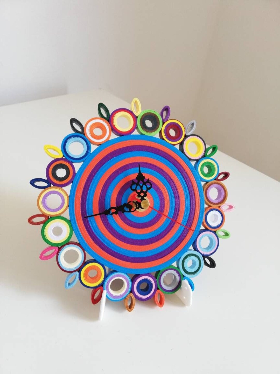 Table Clock, Small Clock, Paper Clock, Desk Accessories, Personalized ...