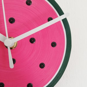 Table Clock, Watermelon Clock, Paper Clock, Desk Clock, Watermelon Decor, Fruit Decor image 3