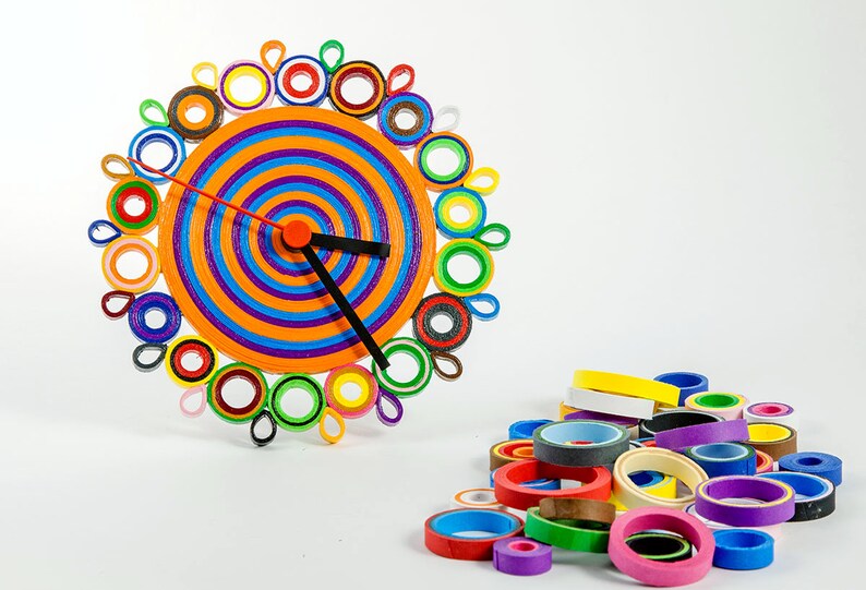 Table Clock Small Clock Paper Clock Desk Accessories | Etsy