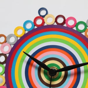 Table Clock, Colorful Clock, Paper Clock, Unique Office Desk ...