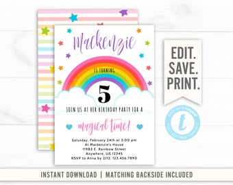 birthday invitation template etsy