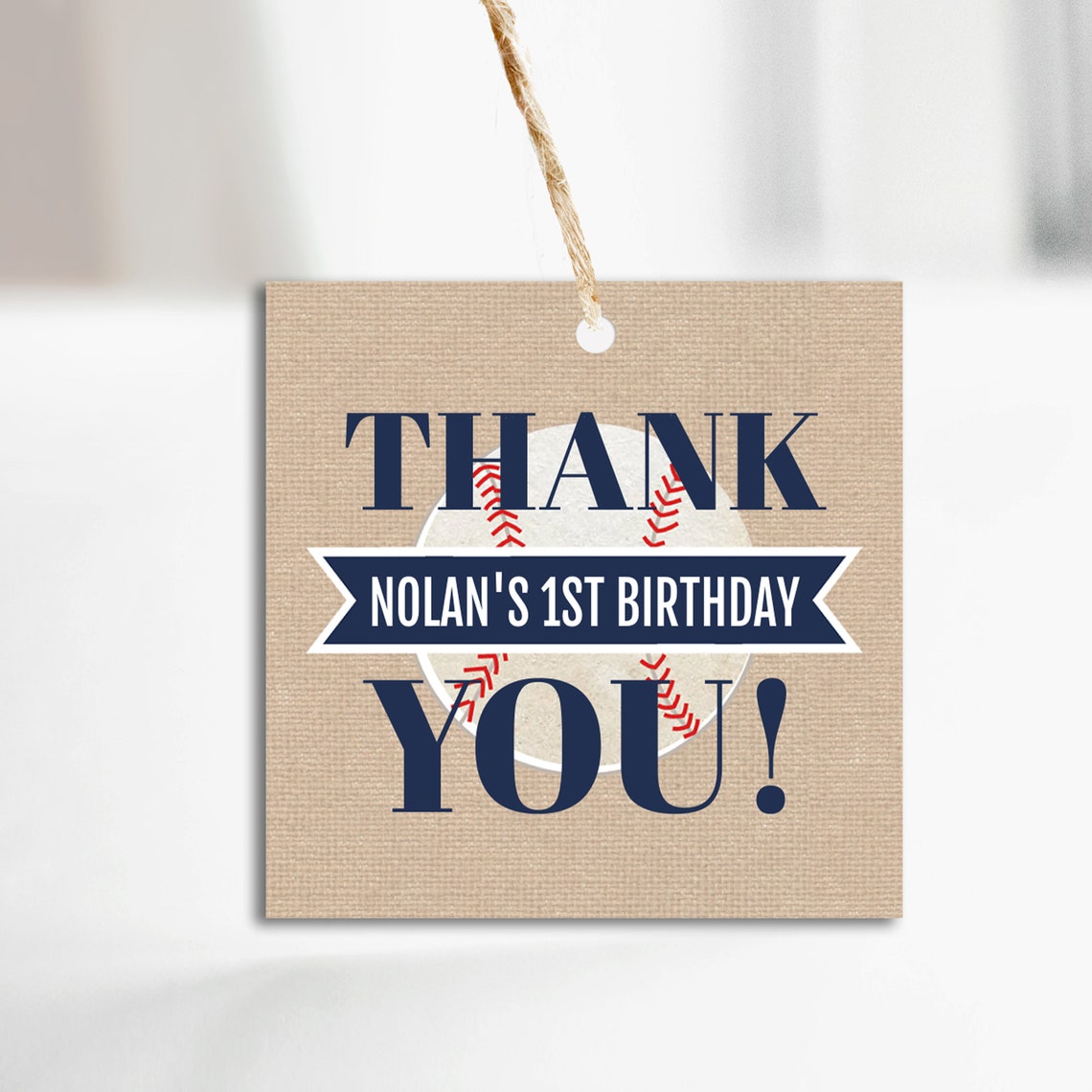 Baseball Favor Tags Baseball Birthday Party Editable Favor Etsy