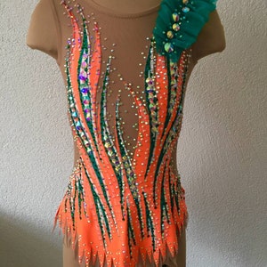 Under the order Rhythmic gymnastics leotard custom made girls