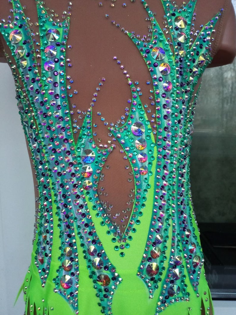 Under the order Rhythmic gymnastics leotard custom made girls