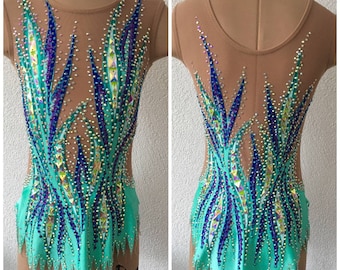 Under the order Rhythmic gymnastics leotard custom made girls