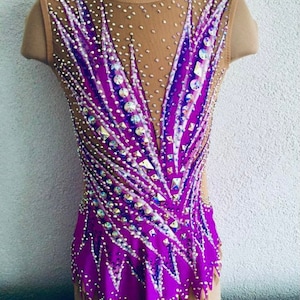 Under the order Rhythmic gymnastics leotard custom made girls