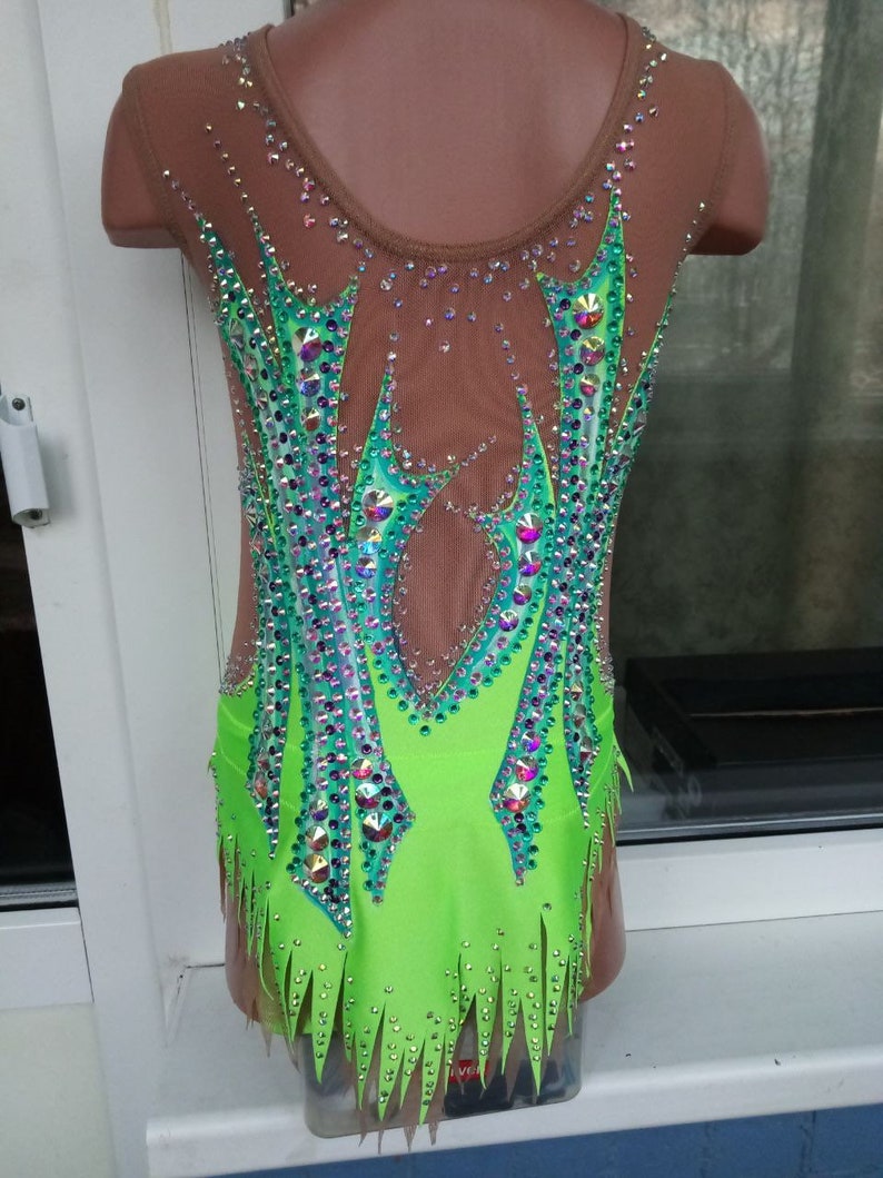 Under the order Rhythmic gymnastics leotard custom made girls