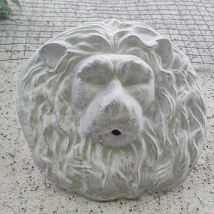 Lion head gargoyle garden sculpture wall decoration wall relief wall fountain made of concrete art
